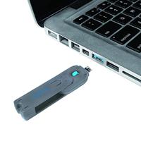 LogiLink USB-A-poortslot USB PORT LOCK, 1 KEY Zilver, Blauw Sleutelslot Incl. 1 sleutel AU0044 - thumbnail