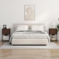 Nachtkastje bruin eikenkleur 38 x 31 x 61 cm Bewerkt hout - thumbnail