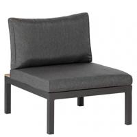 WOOOD Tussenelement 'La Vida' Teakhout, kleur Antraciet - thumbnail