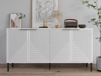 Dressoir LAUREAT 4 deuren wit - thumbnail
