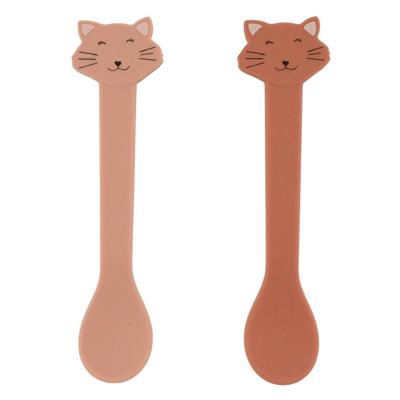 Trixie siliconen lepel - mrs. cat, 2st. Trixie siliconen lepel - mrs. cat, 2st.