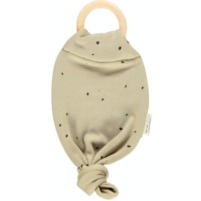 Little Indians bijtring 12 x 21 cm hout/katoen beige/