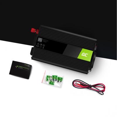 Green Cell INV08 Omvormer 1000 W 12 V - 230 V