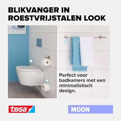 tesa MOON Kapstokhaak (l x b x h) 65 x 50 x 35 mm Zilver Inhoud: 1 stuk(s) tesa MOON Kapstokhaak (l x b x h) 65 x 50 x 35 mm Zilver Inhoud: 1 stuk(s)