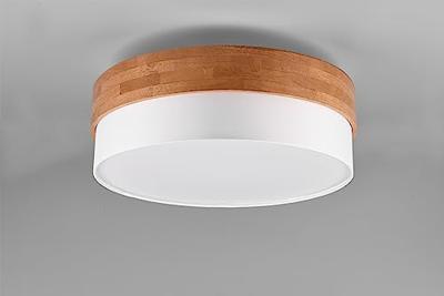 Trio Ø 50cm plafondlampSeasons hout met wit - 611500301