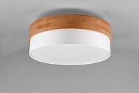 Trio Ø 50cm plafondlampSeasons hout met wit - 611500301 - thumbnail
