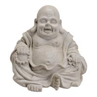Buddha in grijs, Magnesia, B35 x D30 x H32 cm - thumbnail