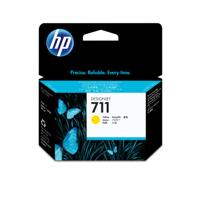 HP Inktcartridge 711 Origineel Geel CZ132A - thumbnail