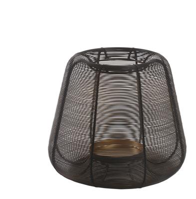 PTMD windlicht jaden s zwart 25 cm | 2 stuks