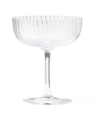 HEMA Coupe 200ml Bergen streep reliëf (transparant)