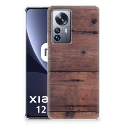 Xiaomi 12 Pro | Bumper Hoesje | Old Wood