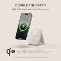 Satechi OntheGo magnetische Qi2 Powerbank met Stand (10.000mAh/20W) - Sand - thumbnail