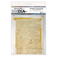 Ranger Ink Ranger • dina wakley media typed ledgers set 1 12sheets - thumbnail