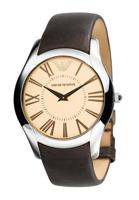 Horlogeband Armani AR2041 Leder Bruin 22mm - thumbnail