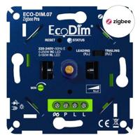 LED Dimmer 230V Zigbee - Pro - 0-250W - Druk/Draai - Inbouw - ECO-DIM.07 - thumbnail