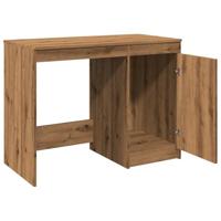 Bureau 100x50x76 cm bewerkt hout artisanaal eikenkleur - thumbnail
