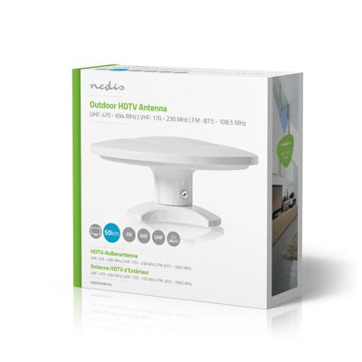 Nedis HDTV-Buitenantenne | 0-50 km | LTE700 | 28 dB | Wit | 1 stuks - ANOR5003BK700 ANOR5003BK700
