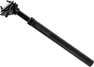 Ergotec zadelpen verend sp10.0 30,9mm 350mm of=15mm mat zwart