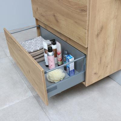 Badmeubelset Aquasplash Salt 100x46 cm Greeploos 2 Lades Met Afdekplaat Whisky Oak Aquasplash