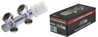 Riko thermostatisch 3/4 onderblok haaks-links chroom - thumbnail