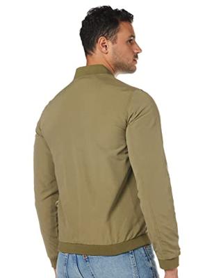 Jack And Jones Groen bomberjack zijzakken en ritslsuiting