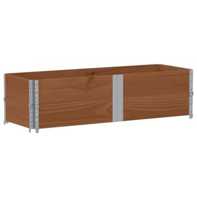 VidaXL Palletopzetranden 2 st 150x50 cm massief grenenhout bruin