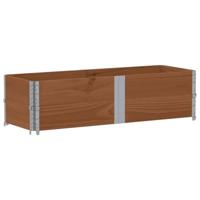 VidaXL Palletopzetranden 2 st 150x50 cm massief grenenhout bruin - thumbnail