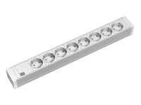 Bachmann 333.601 19 inch Stekkerdoos voor patchkast 1.5 HE Geaarde contactdoos Lichtgrijs - thumbnail