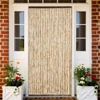 VidaXL Vliegengordijn 100x220 cm chenille beige - thumbnail