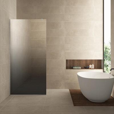 Wiesbaden Inloopdouche 120x200 cm - Nano Coating - Spiegelrook naar Helder Glas