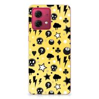 Silicone Back Case Motorola Moto G84 Punk Geel - thumbnail