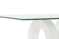 Hoofdtafel DKD Home Decor Wit Transparant Hout Kristal Hout MDF 110 x 60 x 45 cm - thumbnail