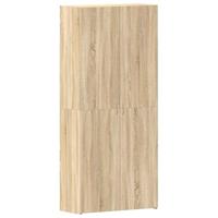 Schoenenkast met plank Bruin 80 x 35.5 x 180 cm Bewerkt hout - thumbnail