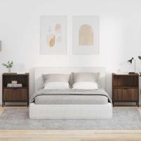 Nachtkastjes met lade 2 pcs bruin eikenkleur 49 x 36 x 61 cm - thumbnail