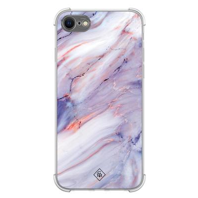 iPhone SE (2020/2022) / 8 / 7 shockproof hoesje - Marmer paars