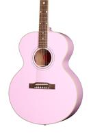 Epiphone Modern Collection J-180 LS Pink elektrisch-akoestische westerngitaar met koffer - thumbnail