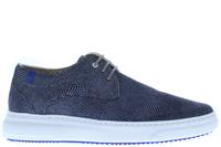 Floris van Bommel 18400/16 navy print Blauw  - thumbnail