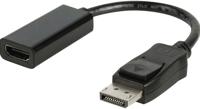 Nedis CCGB37150BK02 Displayport - Hdmi-kabel Displayport Male - Hdmi Female 0,2 M Zwart - thumbnail