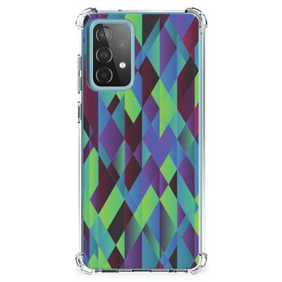 Samsung Galaxy A52 4G/5G Shockproof Case Abstract Green Blue Samsung Galaxy A52 4G/5G Shockproof Case Abstract Green Blue