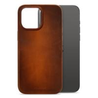 Mobilize Magsafe Compatible Premium Leather Case Apple iPhone 15 Pro Max Burned Cognac - thumbnail