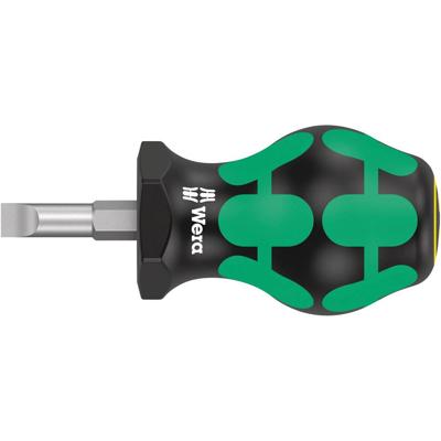 Wera 335 Stubby Platte schroevendraaier Kopbreedte: 6.50 mm Koplengte: 25 mm