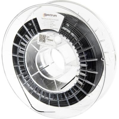 Spectrum Filaments 80477 PET-G FX120 Filament PETG Hittebestendig, Flexibel, Geurarm, Chemisch bestendig 1.75 mm 500 g Zwart 1 stuk(s)