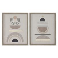 Canvas Home ESPRIT Beige Modern Scandinavisch 40 x 4 x 50 cm (2 Stuks) - thumbnail