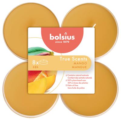 Bolsius maxilicht true scents mango 8 stuks