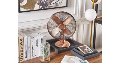 Beliani Wensum - Tafelventilator-koper-metaal