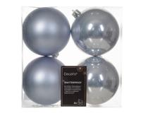 Kerstbal kunststof d10 cm mblw 4st kerst Decoris - Decoris - thumbnail