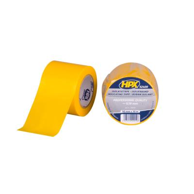 HPX PVC isolatietape | Geel | 50mm x 10m - YI5010 | 100 stuks YI5010