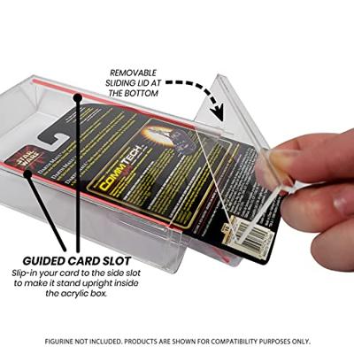 Evoretro Acrylic Display Cases 2-Pack for Action Figures