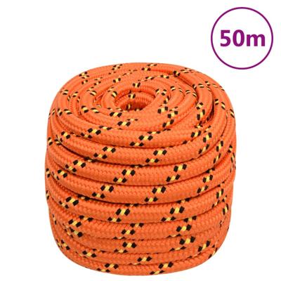 Boot touw 20 mm 50 m polypropyleen oranje