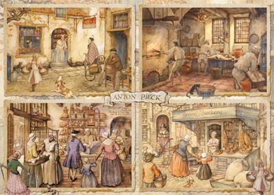 Premium Collection Anton Pieck, Bakkers uit de 19e eeuw 1000 stukjes Premium Collection Anton Pieck, Bakkers uit de 19e eeuw 1000 stukjes